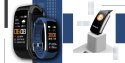 Smartband Giewont Fit&GO Duo GW200-6 - Black + Pasek Smart Navy