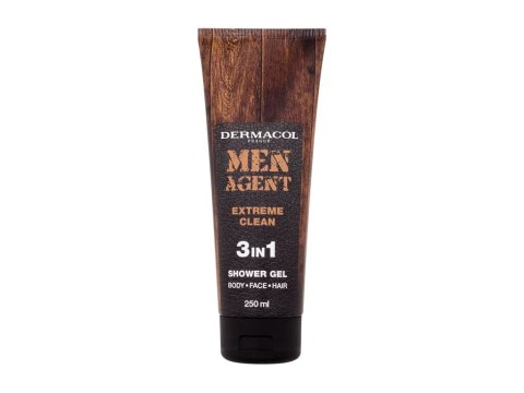 Dermacol Men Agent Extreme Clean 3in1 Żel pod prysznic 250 ml (M) (P2)