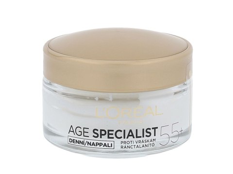 L'Oréal Paris Age Specialist 55+ Krem do twarzy na dzień Linie mimiczne i zmarszczki 50 ml (W) (P2)