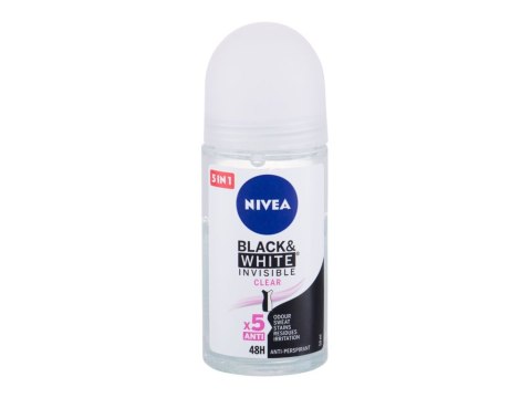 Nivea Black White Invisible 48h Antyperspirant Dezodorant w kulce 50 ml (W) (P2)