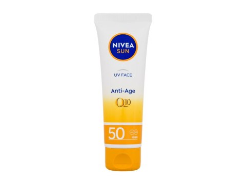 Nivea Sun UV Face Q10 Anti-Age SPF50 Preparat do opalania twarzy Krem 50 ml (W) (P2)