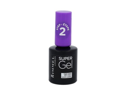 Rimmel London Super Gel Top Coat Lakier do paznokci Błyszczący 12 ml (W) (P2)