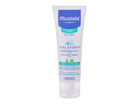 Mustela Bébé Stelatopia Emollient Cream Krem do twarzy na dzień Atopowa cera 40 ml (K) (P2)