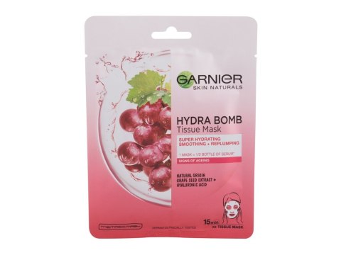 Garnier Skin Naturals Hydra Bomb Natural Origin Grape Seed Extract Maseczka do twarzy Wrażliwa i podrażniona cera 1 szt (W) (P2