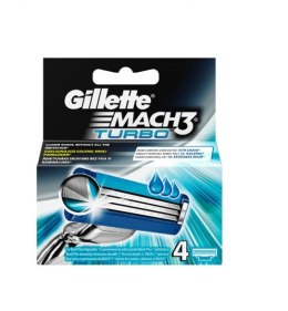 Gillette Turbo Mach3 Wkład do maszynki 4 szt (M) (P2)