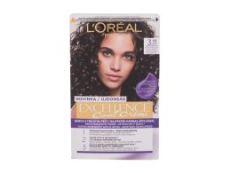 L'Oréal Paris 3,11 Ultra Ash Dark Brown Excellence Cool Creme Farba do włosów Włosy farbowane 48 ml (W) (P2)