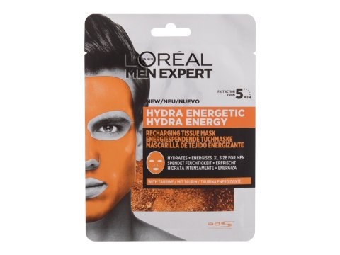 L'Oréal Paris Men Expert Hydra Energetic Maseczka do twarzy w płachcie 1 szt (M) (P2)