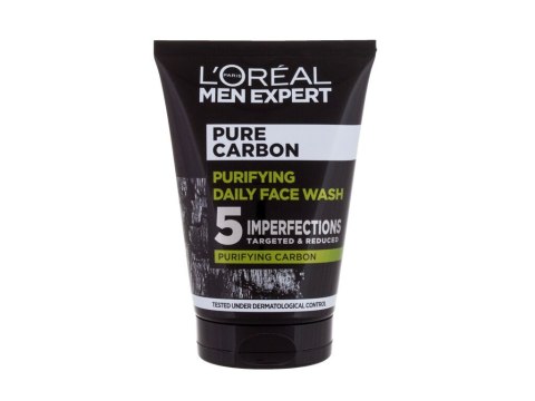 L'Oréal Paris Men Expert Pure Carbon Purifying Daily Face Wash Żel oczyszczający Tłusta cera 100 ml (M) (P2)