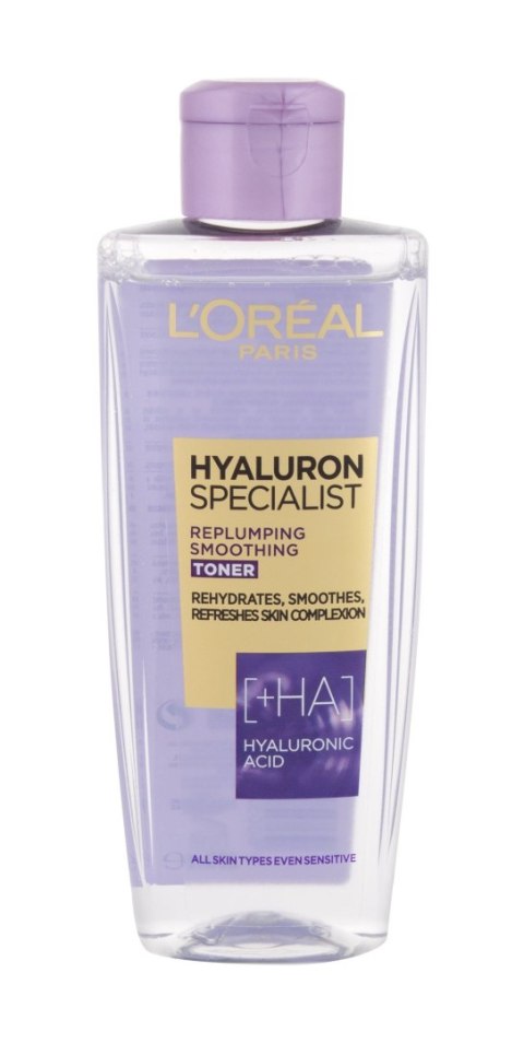 L´Oréal Paris Replumping Smoothing Toner Hyaluron Specialist Wody i spreje do twarzy 200ml (W) (P2)