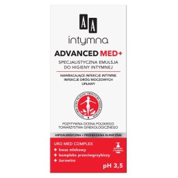 AA Intymna Advanced Med+ specjalistyczna emulsja do higieny intymnej pH 3.5 300ml (P1)