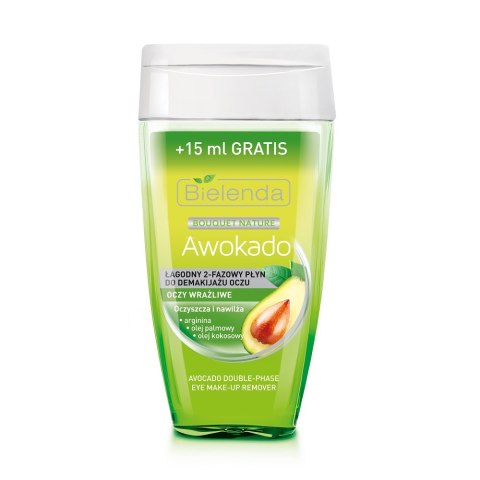 Bielenda Bouquet Nature Awokado łagodny 2-fazowy płyn do demakijażu oczu 140ml (P1)