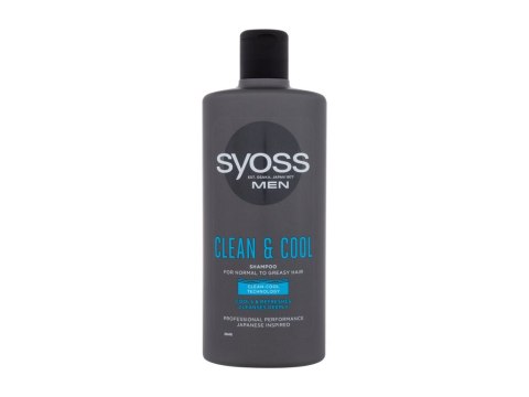 Syoss Men Clean Cool Szampon do włosów 440 ml (M) (P2)