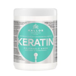 Kallos KJMN Keratin Hair Mask maska do włosów z keratyną i proteinami mlecznymi 1000ml (P1)