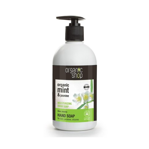 Organic Shop Minty Jasmine Hand Soap nawilżające mydło do rąk Mint Jasmine 500ml (P1)