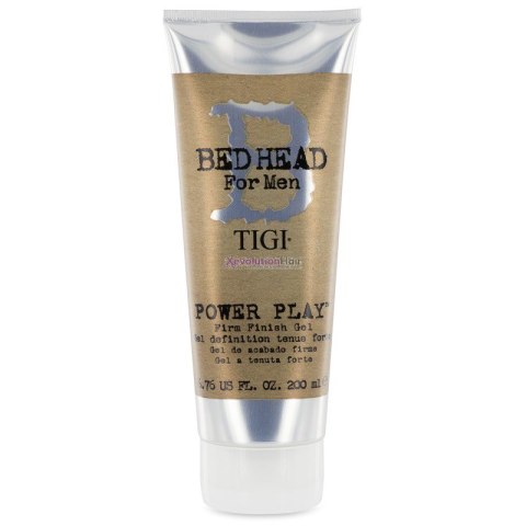 Tigi Bed Head For Men Power Play Firm Finish Gel mocny żel utrwalający do włosów dla mężczyzn 200ml (P1)