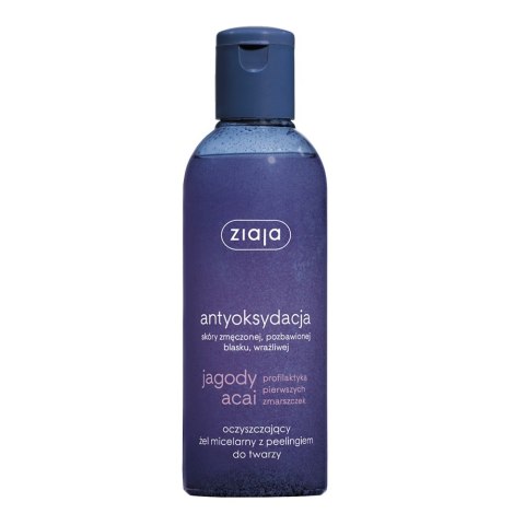 Ziaja Jagody Acai oczyszczający żel micelarny z peelingiem 200ml (P1)