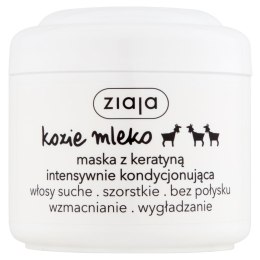 Ziaja Kozie Mleko maska z keratyną intensywnie kondycjonująca włosy szorstkie bez połysku 200ml (P1)