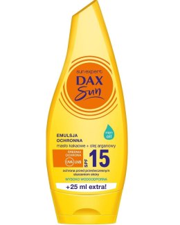 Dax Sun Emulsja ochronna z masłem kakaowym i olejem arganowym SPF15 175ml (P1)