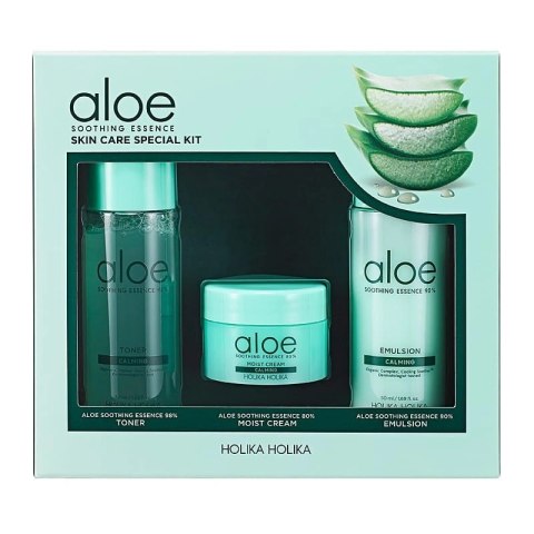 HOLIKA HOLIKA Aloe Soothing Essence Skin Care Special Kit zestaw kosmetyków do pielęgnacji twarzy (P1)