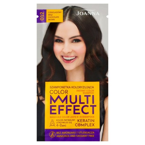 Joanna Multi Effect Color szamponetka koloryzująca 012 Czekoladowy Brąz 35g (P1)