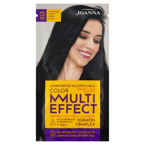 Joanna Multi Effect Color szamponetka koloryzująca 013 Hebanowa Czerń 35g (P1)