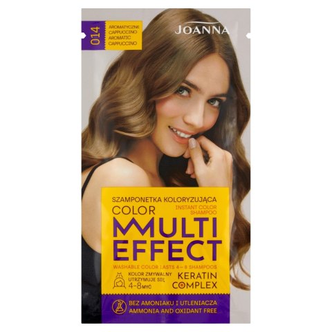 Joanna Multi Effect Color szamponetka koloryzująca 014 Aromatyczne Cappuccino 35g (P1)