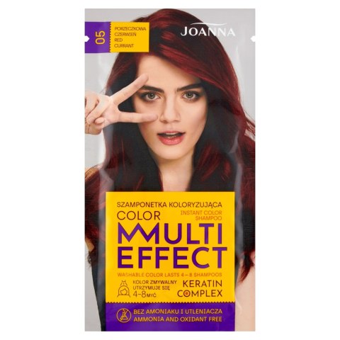 Joanna Multi Effect Color szamponetka koloryzująca 05 Porzeczkowa Czerwień 35g (P1)