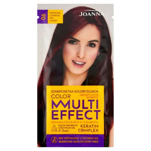 Joanna Multi Effect Color szamponetka koloryzująca 06 Wiśniowa Czerwień 35g (P1)