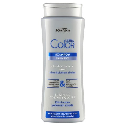 Joanna Ultra Color System szampon nadający platynowy odcień do włosów blond i rozjaśnianych 400ml (P1)