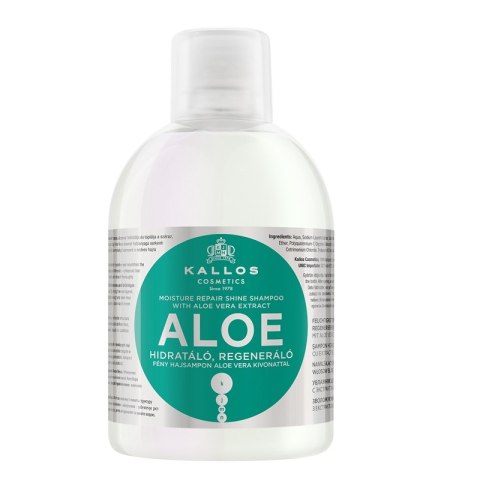 Kallos KJMN Aloe Moisture Repair Shine Shampoo regenerująco-nawilżający szampon do włosów 1000ml (P1)