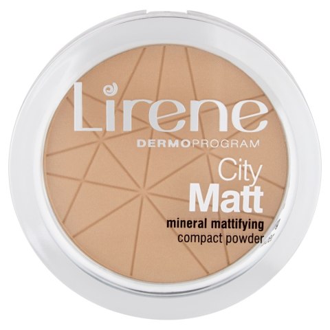 Lirene City Matt Mineral Mattifying Compact Powder mineralny puder matujący 03 Beżowy 9g (P1)