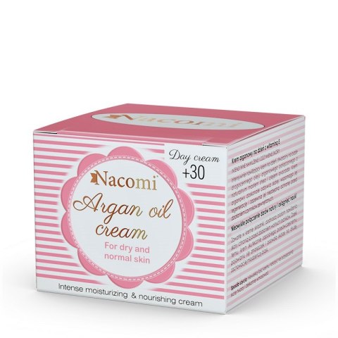 Nacomi Argan Oil Cream arganowy krem do skóry suchej i normalnej 30+ na dzień 50ml (P1)