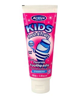 Active Oral Care Kids Fluoride Toothpaste pasta do mycia zębów dla dzieci z fluorem Strawberry 100ml (P1)