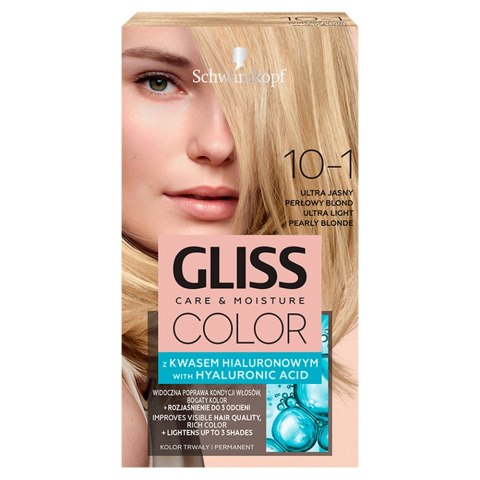 Gliss Color Care Moisture farba do włosów 10-1 Ultra Jasny Perłowy Blond (P1)