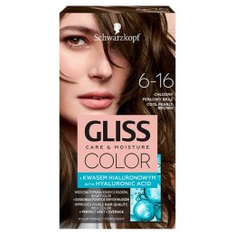 Gliss Color Care Moisture farba do włosów 6-16 Chłodny Perłowy Brąz (P1)