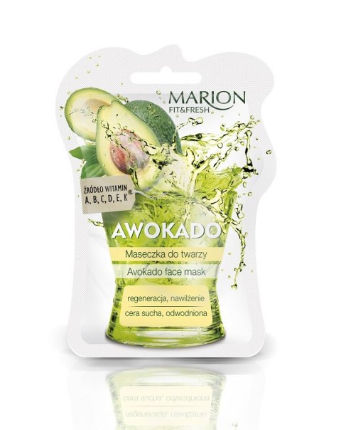 Marion FitFresh Face Mask maseczka do twarzy regeneracja i nawilżenie Awokado 7.5ml (P1)