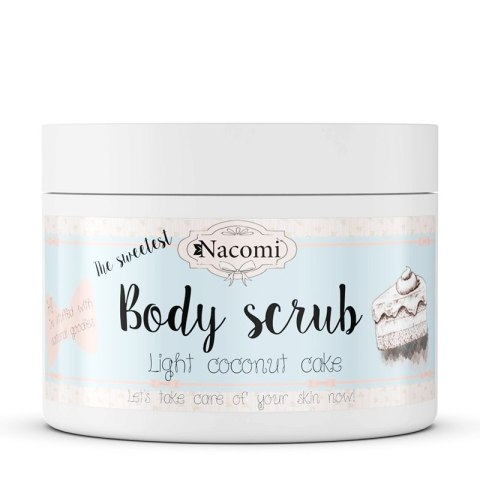 Nacomi Body Scrub peeling do ciała Lekki Kokosowy Tort 200g (P1)