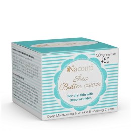 Nacomi Shea Butter Cream krem do twarzy z witaminą E i kwasem hialuronowym 50+ na dzień 50ml (P1)