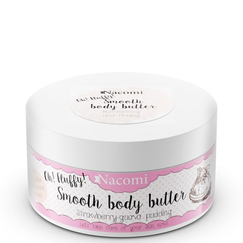 Nacomi Smooth Body Butter masło do ciała Pudding Truskawkowy 100g (P1)