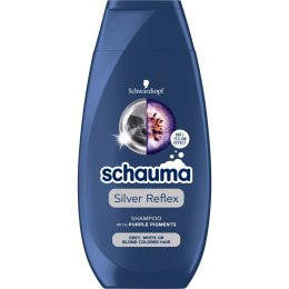 Schauma Silver Reflex Shampoo szampon przeciw żółtym tonom do włosów siwych białych i blond 250ml (P1)