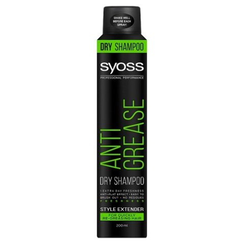 Syoss Anti Grease Dry Shampoo suchy szampon do włosów szybko przetłuszczających się 200ml (P1)