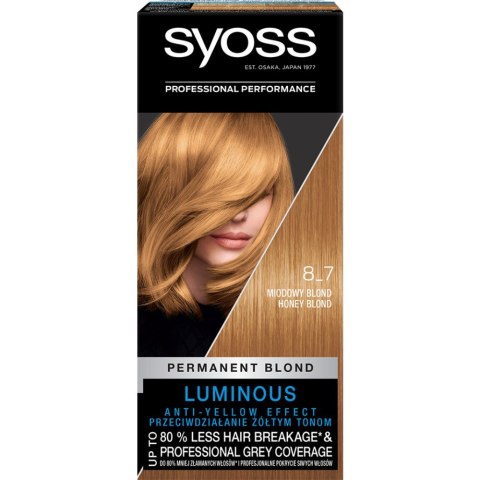 Syoss Permanent Coloration farba do włosów trwale koloryzująca 8_7 Miodowy Blond (P1)