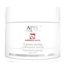 APIS Raspberry Glow cukrowy peeling z liofilizowanymi malinami 220g (P1)