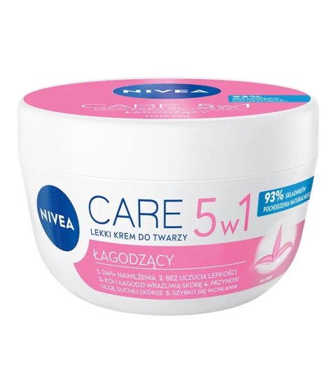 Nivea Care 5w1 łagodzący lekki krem do twarzy 100ml (P1)