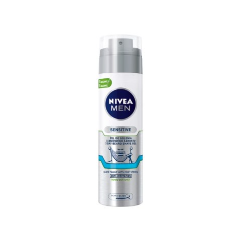 Nivea Men Sensitive żel do golenia 3-dniowego zarostu 200ml (P1)