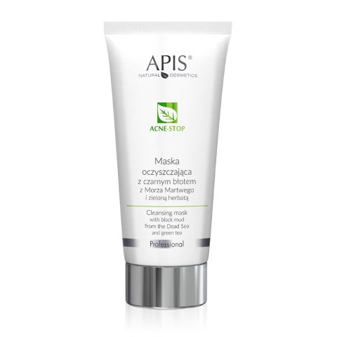 APIS Acne-Stop maska oczyszczająca z czarnym błotem z Morza Martwego i zieloną herbatą 200ml (P1)