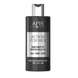 APIS Action For Men nawilżający żel do mycia ciała 3w1 300ml (P1)