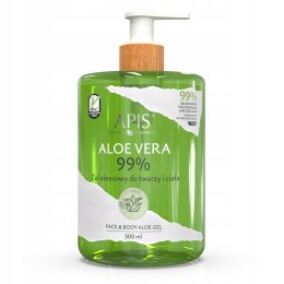 APIS Natural Aloe Vera 99% żel aloesowy do twarzy i ciała 300ml (P1)