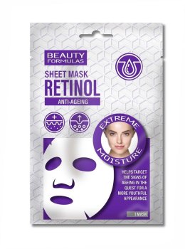 Beauty Formulas Retinol Anti-Ageing Sheet Mask nawilżająca maska w płachcie do twarzy (P1)