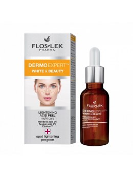 Floslek Dermo Expert White Beauty rozjaśniający peeling kwasowy na noc 30ml (P1)